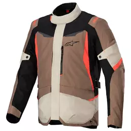 ALPINESTARS ST-1 WP Rennjacke Dark Khaki / Sand / Black / Red Fluor (размер: s)