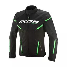 Ixon Striker 2 Air Wp мотокуртка Black Green Зеленый