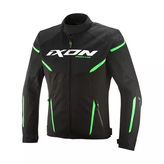 Ixon Striker 2 Air Wp мотокуртка Black Green Зеленый (размер: s)
