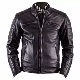 Helstons Cruiser Leather мотокуртка Black Черный