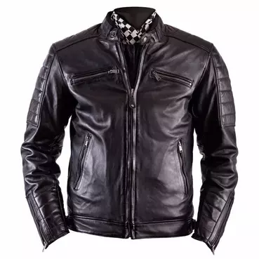 Helstons Cruiser Leather мотокуртка Black Черный