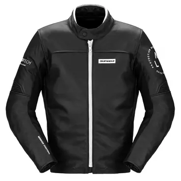 Spidi Genesis Leather мотокуртка Black White Белый