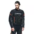 DAINESE Air Frame 3 Tex jacke Black / Black / Red Fluo