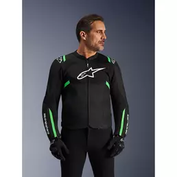Alpinestars T-sps Air V2 мотокуртка Black Green Зеленый
