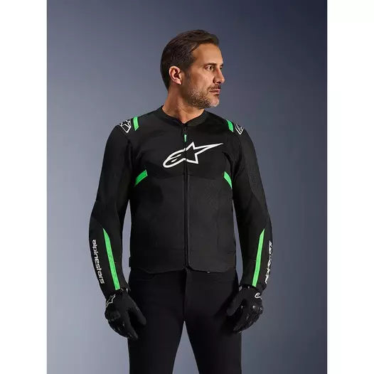 Alpinestars T-sps Air V2 мотокуртка Black Green Зеленый