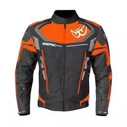 Berik 223318 мотокуртка Black Orange Fluo Grey Оранжевый