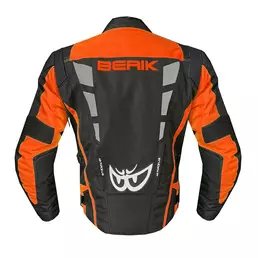 Berik 223318 мотокуртка Black Orange Fluo Grey Оранжевый