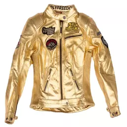Women's Leather мотокуртка Holyfreedom Gold Lingotto Золотистый (размер: s)