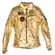 Women's Leather мотокуртка Holyfreedom Gold Lingotto Золотистый