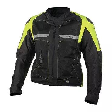 Helite Vented Airbag мотокуртка Black Hi Vis Желтый