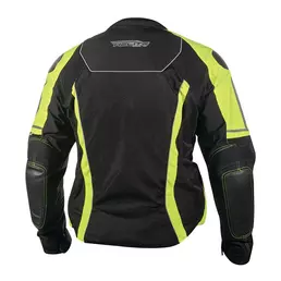 Helite Vented Airbag мотокуртка Black Hi Vis Желтый