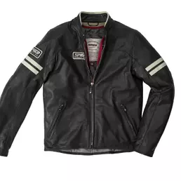 Spidi Vintage Leather мотокуртка Ice Black Черный (размер: 46)