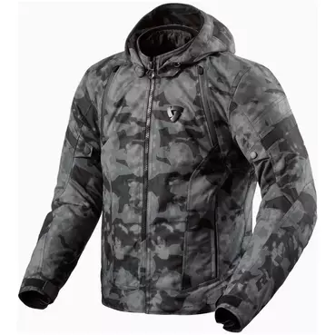 REVIT Flare 3 H2O Kapuzenjacke Camo Dark Grey