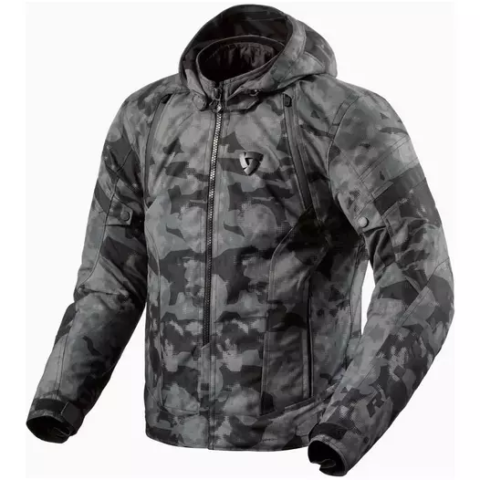 REVIT Flare 3 H2O Kapuzenjacke Camo Dark Grey (размер: 34)