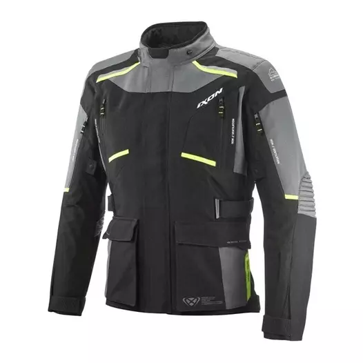 Ixon Midgard мотокуртка Black Grey Yellow Fluo Желтый (размер: s)