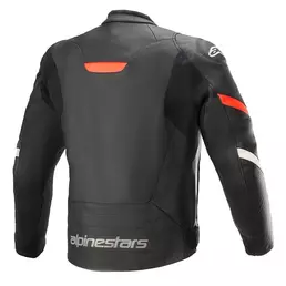 Alpinestars Faster V2 Leather мотокуртка Black Red Красный