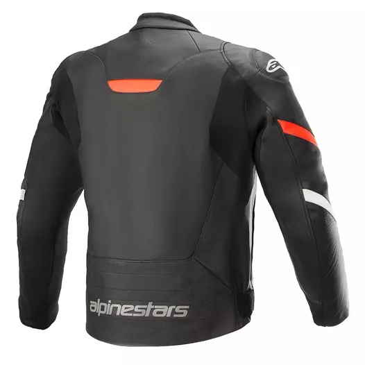 Alpinestars Faster V2 Leather мотокуртка Black Red Красный