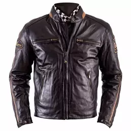Helstons Ace Rag Leather мотокуртка Brown Коричневый