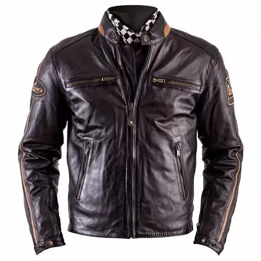 Helstons Ace Rag Leather мотокуртка Brown Коричневый (размер: s)