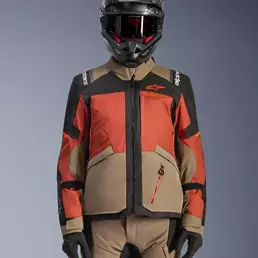 Alpinestars Andes V4 Drystar мотокуртка Walnut Rust Красный