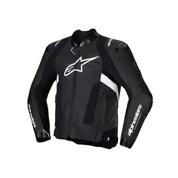 Alpinestars Missile V3 Leather мотокуртка Black White Белый