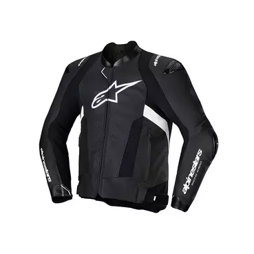 Alpinestars Missile V3 Leather мотокуртка Black White Белый