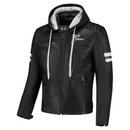 RUSTY STITCHES Super Jari V2 lederjacke Черно-белый