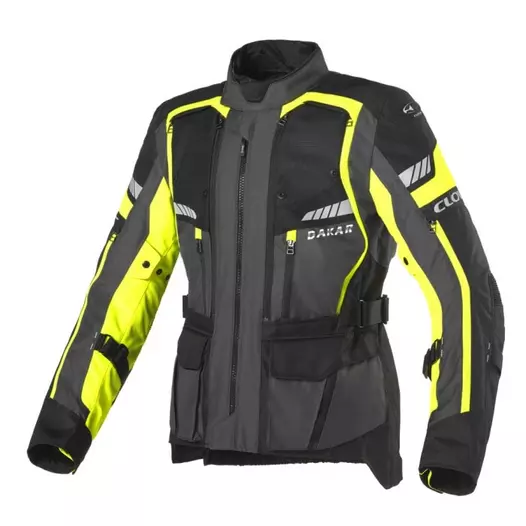 Clover Dakar 2 Wp мотокуртка Black Yellow Желтый (размер: m)