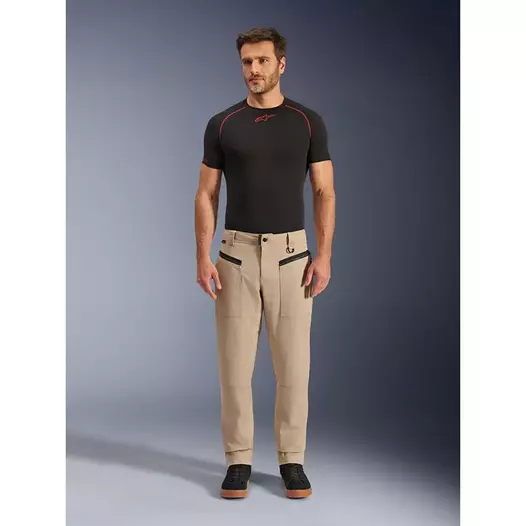 Alpinestars Flex-ast Canvas мотоштаны Aluminium Бежевый