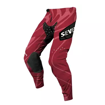 Seven Mx Zero 26.1 Sway мотоштаны Burgandy Красный