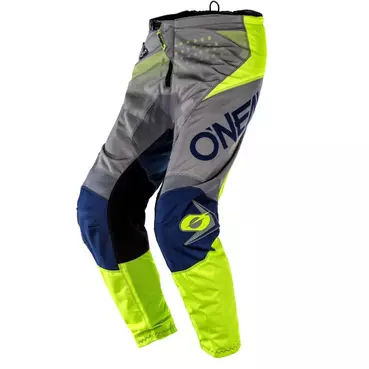O'neal Element Factor мотоштаны Grey Blue Yellow Серый