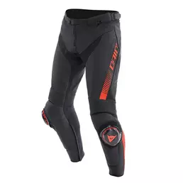Dainese Super Speed Leather мотоштаны Red Черный