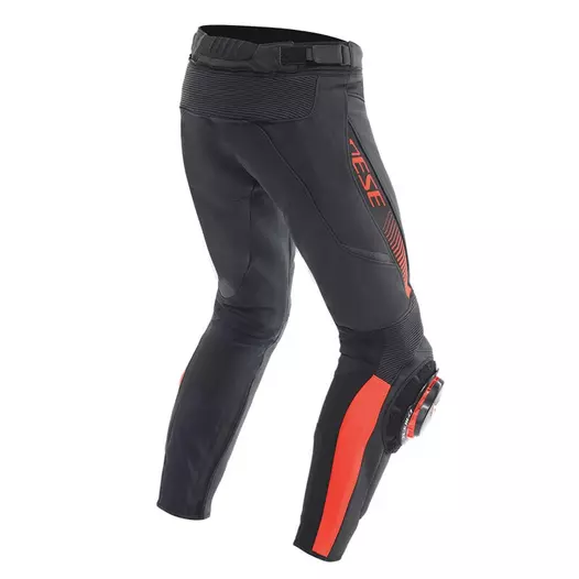 Dainese Super Speed Leather мотоштаны Red Черный