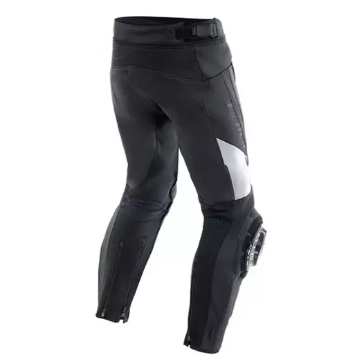 Dainese Delta 4 Leather мотоштаны Black White Белый
