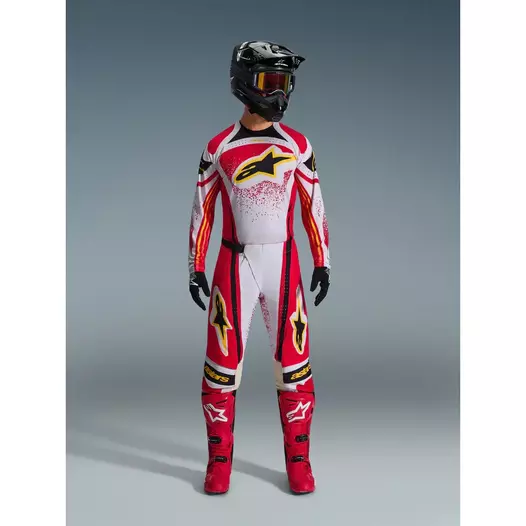 Alpinestars Techstar Nomur 2026 мотоштаны Grey Red Серый