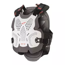Alpinestars A-4 Max Chest Protection White Red Белый