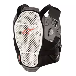 Alpinestars A-4 Max Chest Protection White Red Белый