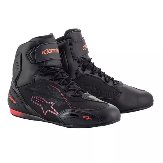 Alpinestars Faster 3 Drystar мотоботы Black Red Fluo Красный (размер: 10,5)