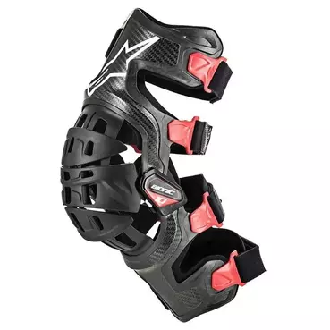 ALPINESTARS Bionic-10 Carbon Left knieschoner Красно-черный