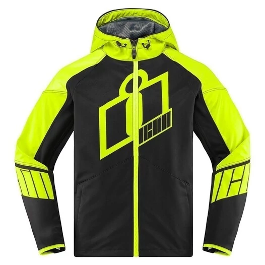Icon Merc Crusader Hi-Viz мотокуртка
