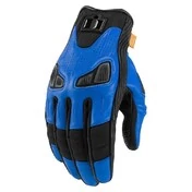 Icon Automag 2 Touchscreen мотоперчатки кожаные синие
