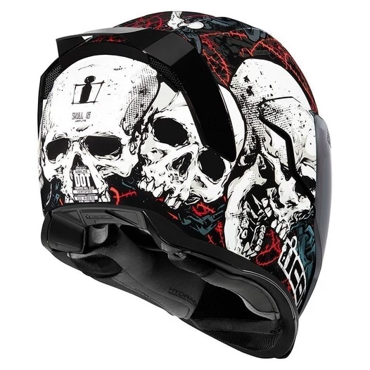 Icon Airflite Skull мотошлем черный (размер: m)