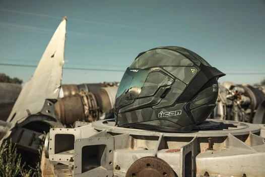 Icon Airflite Battlescar 2 мотошлем зеленый