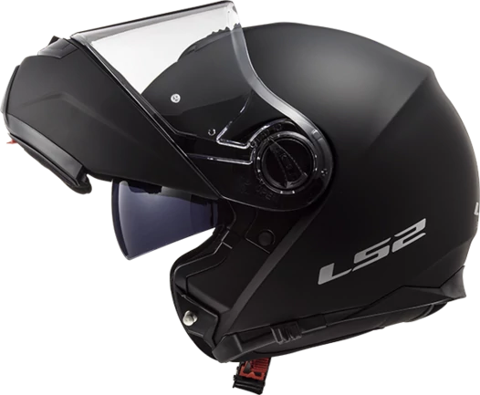 LS2 FF325 Strobe Electric Snow мотошлем черный матовый (электрический визор)