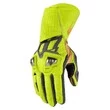 Icon Hypersport GP Hi-Viz мотоперчатки кожаные желтые