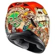 Icon Airmada Dia De Los Muertos красный мотошлем