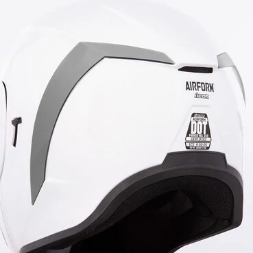 Спойлер для мотошлема Icon Airform серебряный зеркальный