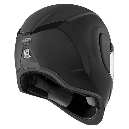 Icon Airform Rubatone черный матовый мотошлем (размер: s)
