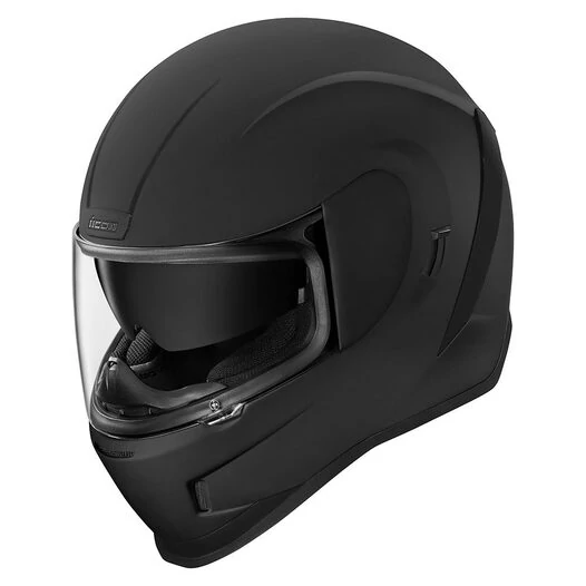Icon Airform Rubatone черный матовый мотошлем (размер: s)