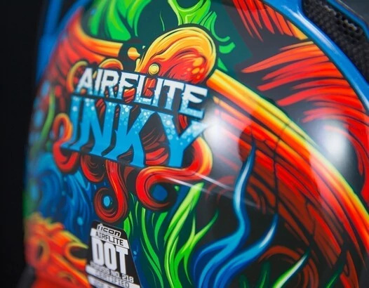 Icon Airflite Inky синий мотошлем
